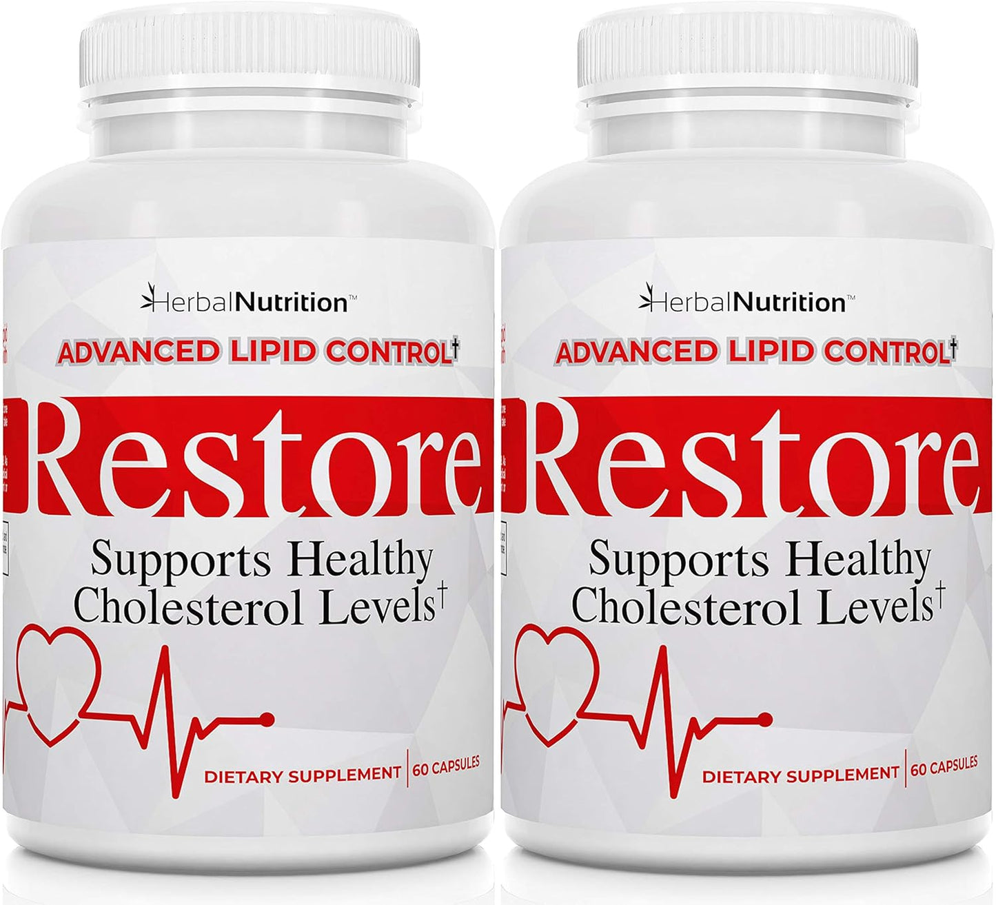 Advanced Lipid Control Herbal Supplement - Red Yeast Rice, Grape Seed, Folic Acid for Healthy Cholesterol - All-Natural Bio-Actives, Promotes Heart Health