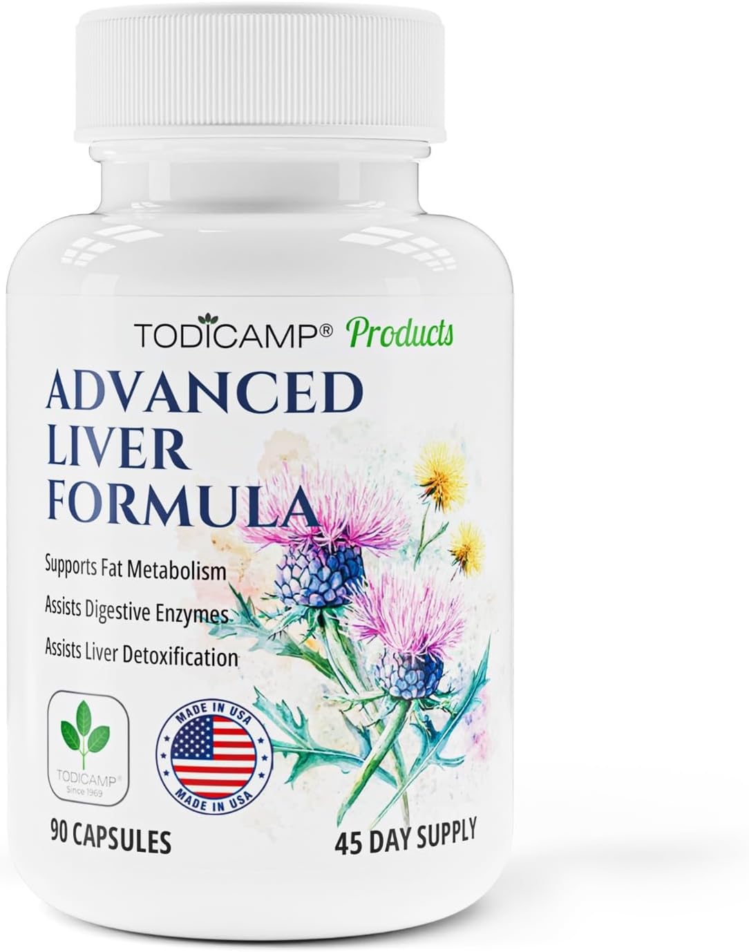 Advanced Liver Detox Capsules with Milk Thistle, Artichoke Extract, and Choline - Liver Cleanse and Repair Supplement for Liver Health and Support - 90 Capsules