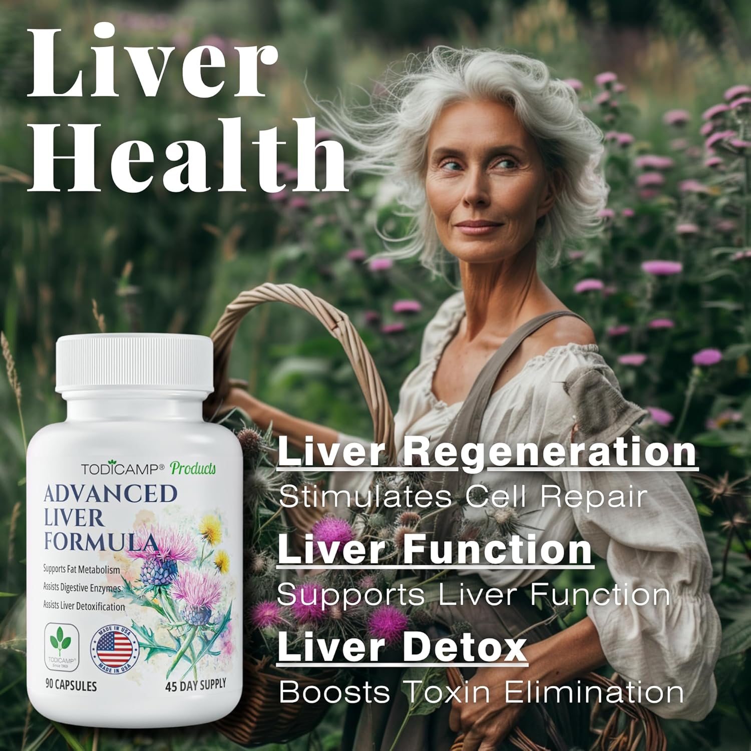 Advanced Liver Detox Capsules with Milk Thistle, Artichoke Extract, and Choline - Liver Cleanse and Repair Supplement for Liver Health and Support - 90 Capsules