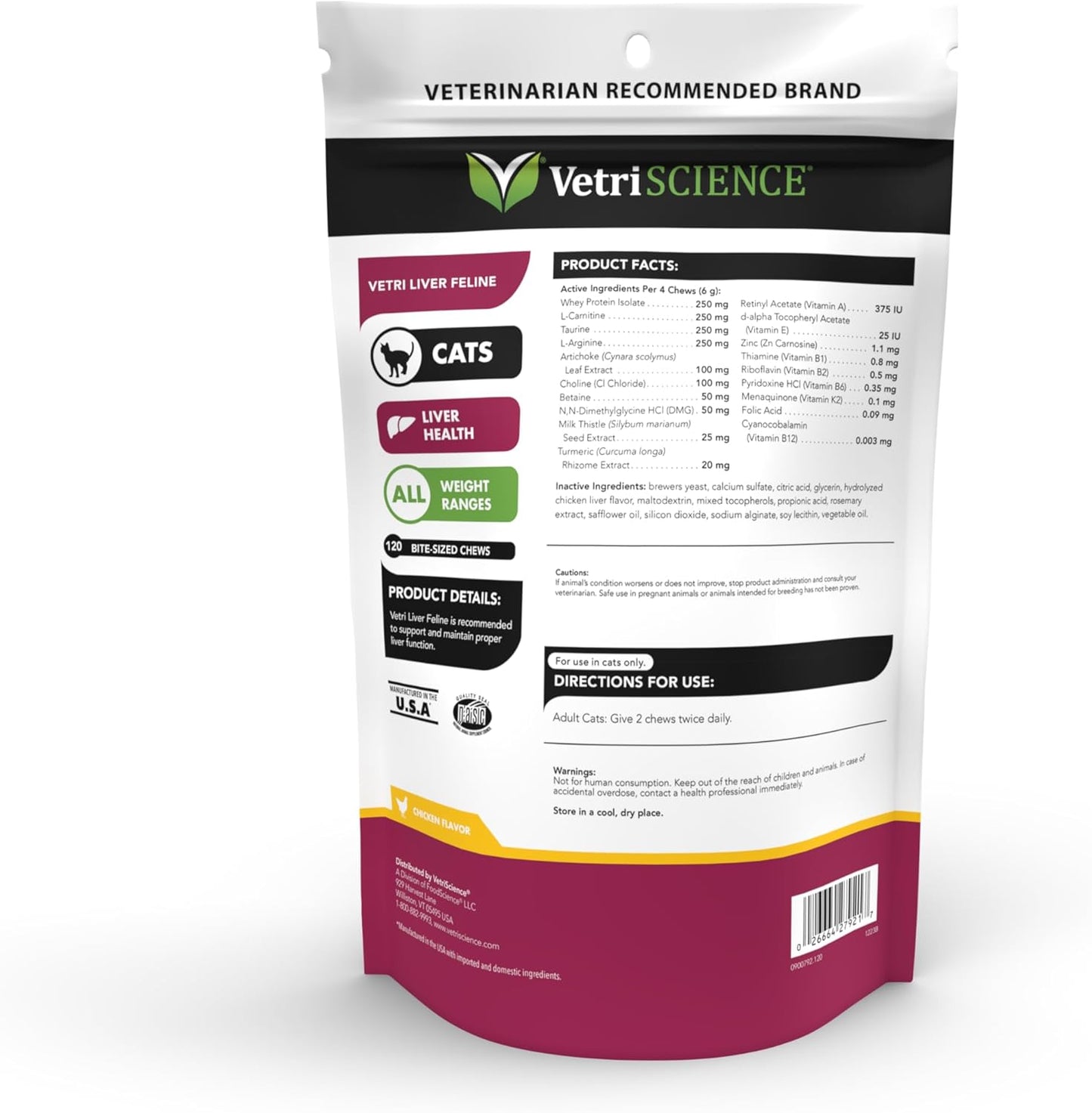 Advanced Liver Support Supplement for Cats with Milk Thistle, Antioxidants, and Liver Detox - Sensitive Diet-Friendly Formula for Cats