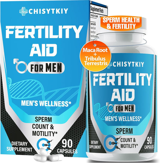Advanced Male Fertility Supplement for Optimal Sperm Count and T-Level - 90 Capsules