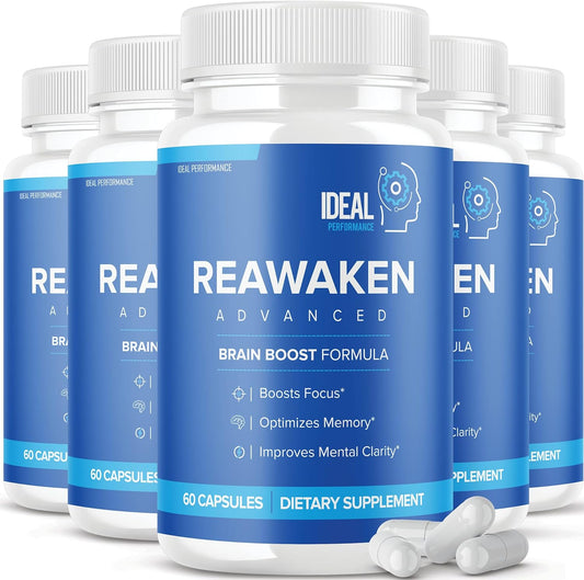 Advanced Memory Boost Supplement for Optimal Brain Performance - 5 Pack (300 Capsules)