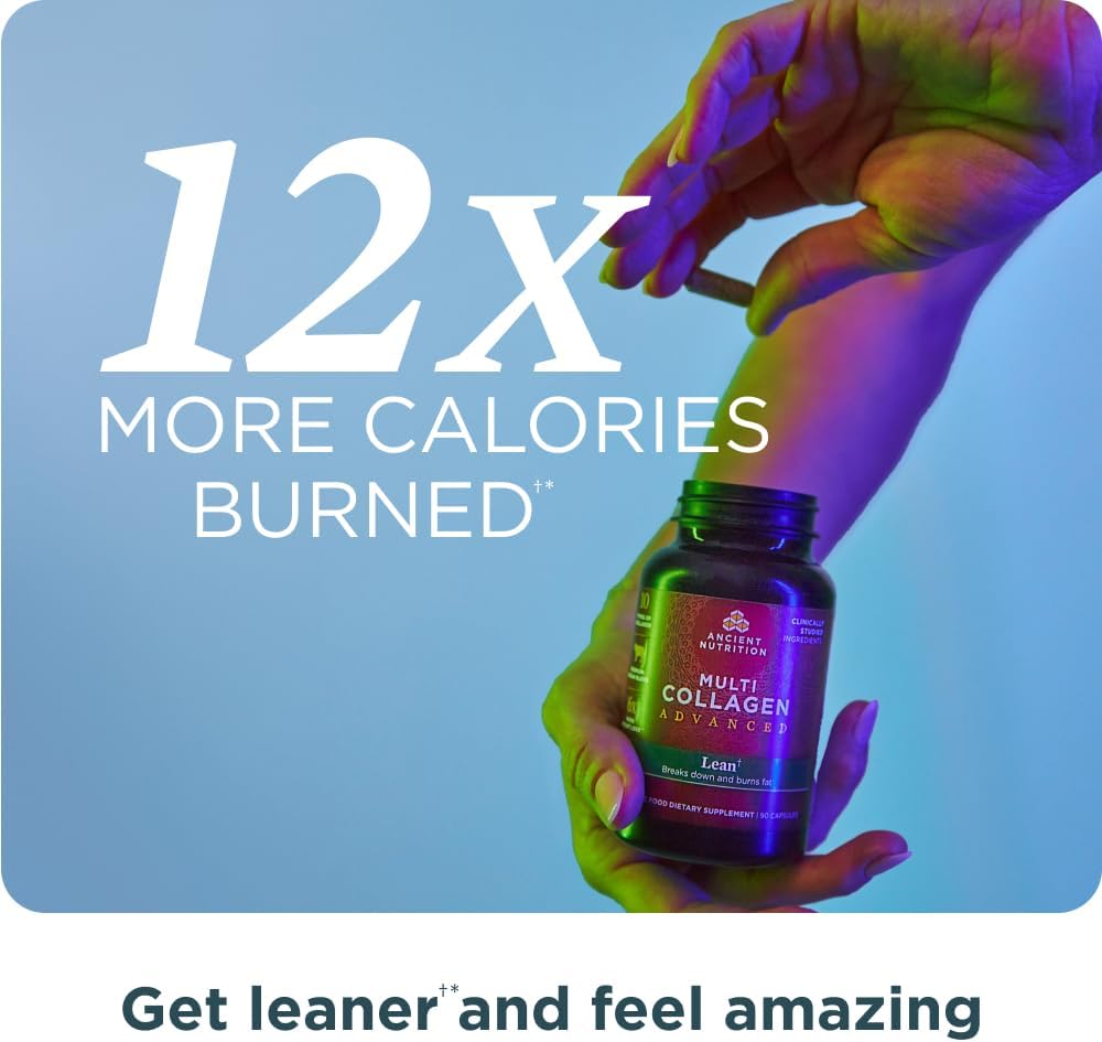 Advanced Multi Collagen Capsules & Unflavored Protein Powder Combo - 90 Capsules + 45 Servings