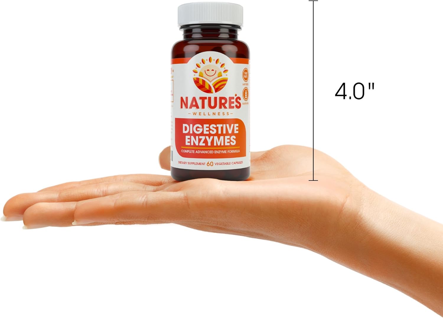 Advanced Multi Enzyme Supplement for Digestion & Absorption - Natural Relief for Gas, Bloating, IBS, Gluten & Lactose Intolerance by Natures Wellness