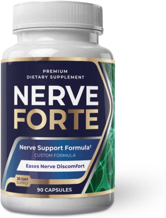 Advanced Neuropathy Support Supplement with Alpha-Lipoic Acid & Lion’s Mane - Promotes Nerve Health, Eases Pain - 90 Capsules