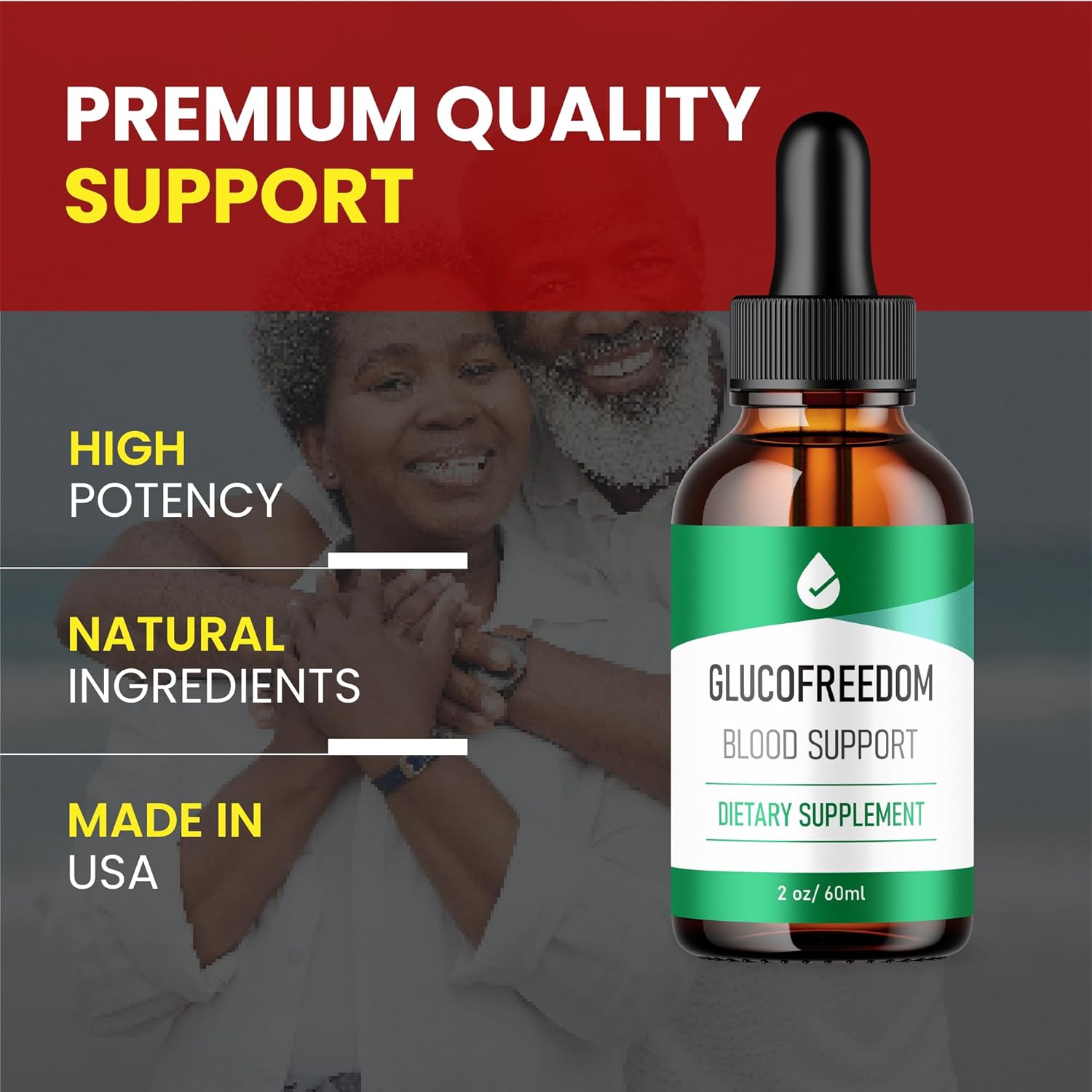 Advanced Purvia GlucoFreedom Liquid Drops - Maximum Strength Formula for Overall Wellness Support - USA Made (2oz)