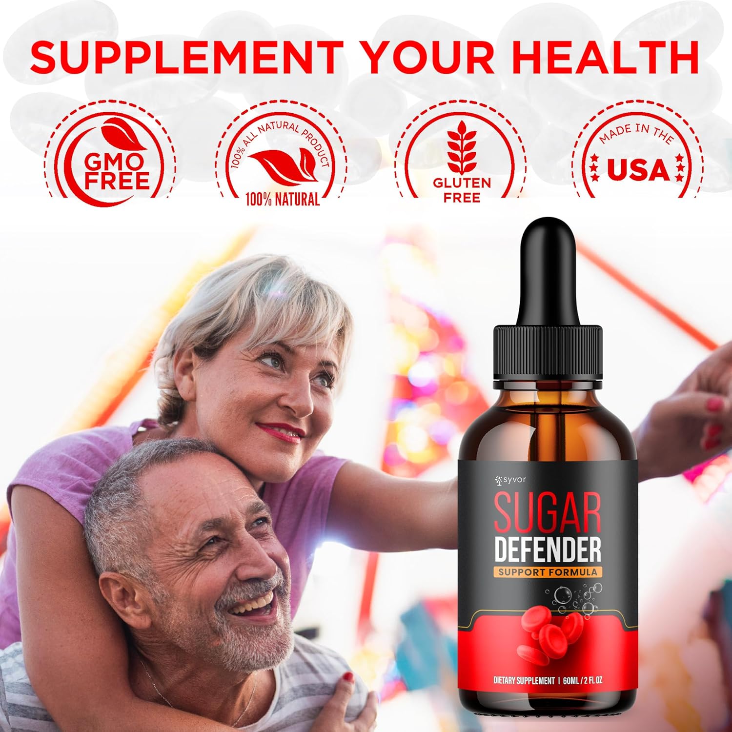 Advanced Strength Sugar Defender Liquid Drops - Maximum Support Supplement for Health and Wellness (30 Servings)