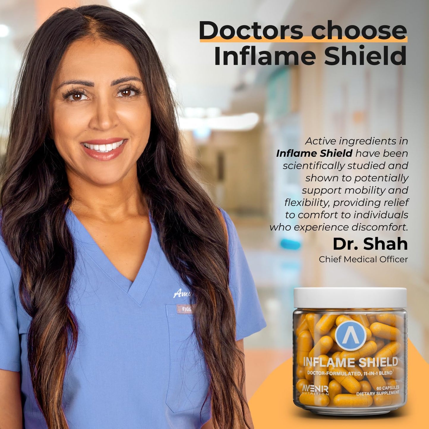 Advanced Turmeric Supplement for Inflammation & Joint Support - 60 Capsules with Ginger, Bioperine, & Bromelain by Avenir Nutrition