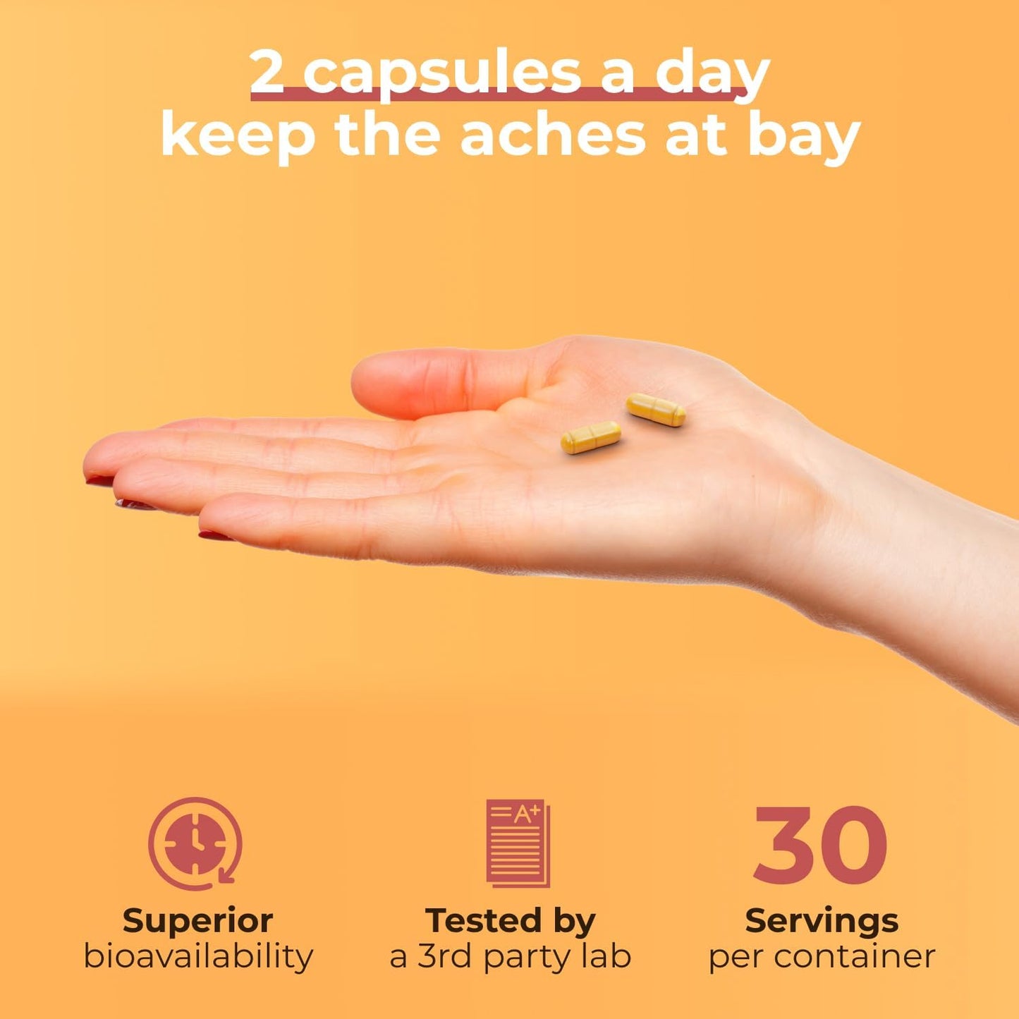 Advanced Turmeric Supplement for Inflammation & Joint Support - 60 Capsules with Ginger, Bioperine, & Bromelain by Avenir Nutrition