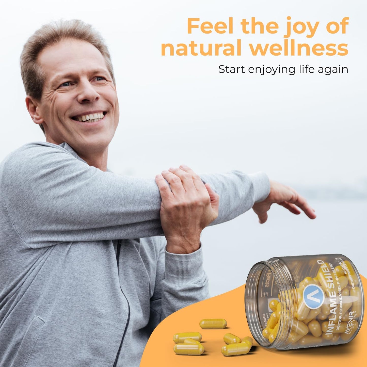 Advanced Turmeric Supplement for Inflammation & Joint Support - 60 Capsules with Ginger, Bioperine, & Bromelain by Avenir Nutrition