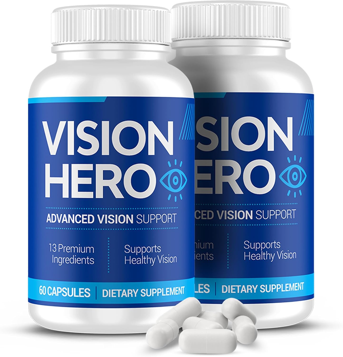 Advanced Vision Support Supplements for Adults - 120 Capsules Eye Health Formula - Pack of 2