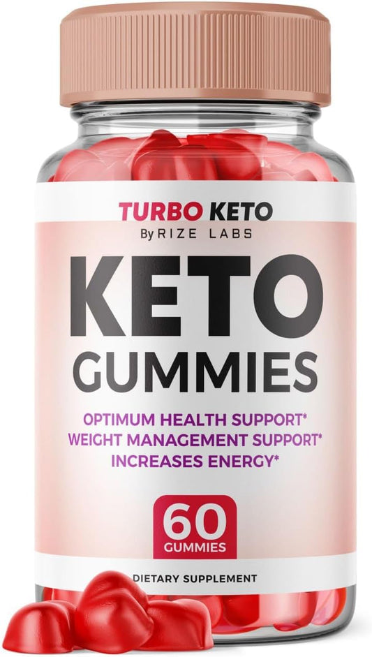Advanced Weight Loss Turbo Keto ACV Gummies with Apple Cider Vinegar - Reduce Belly Fat, Extra Strength Supplement (60 Gummies)