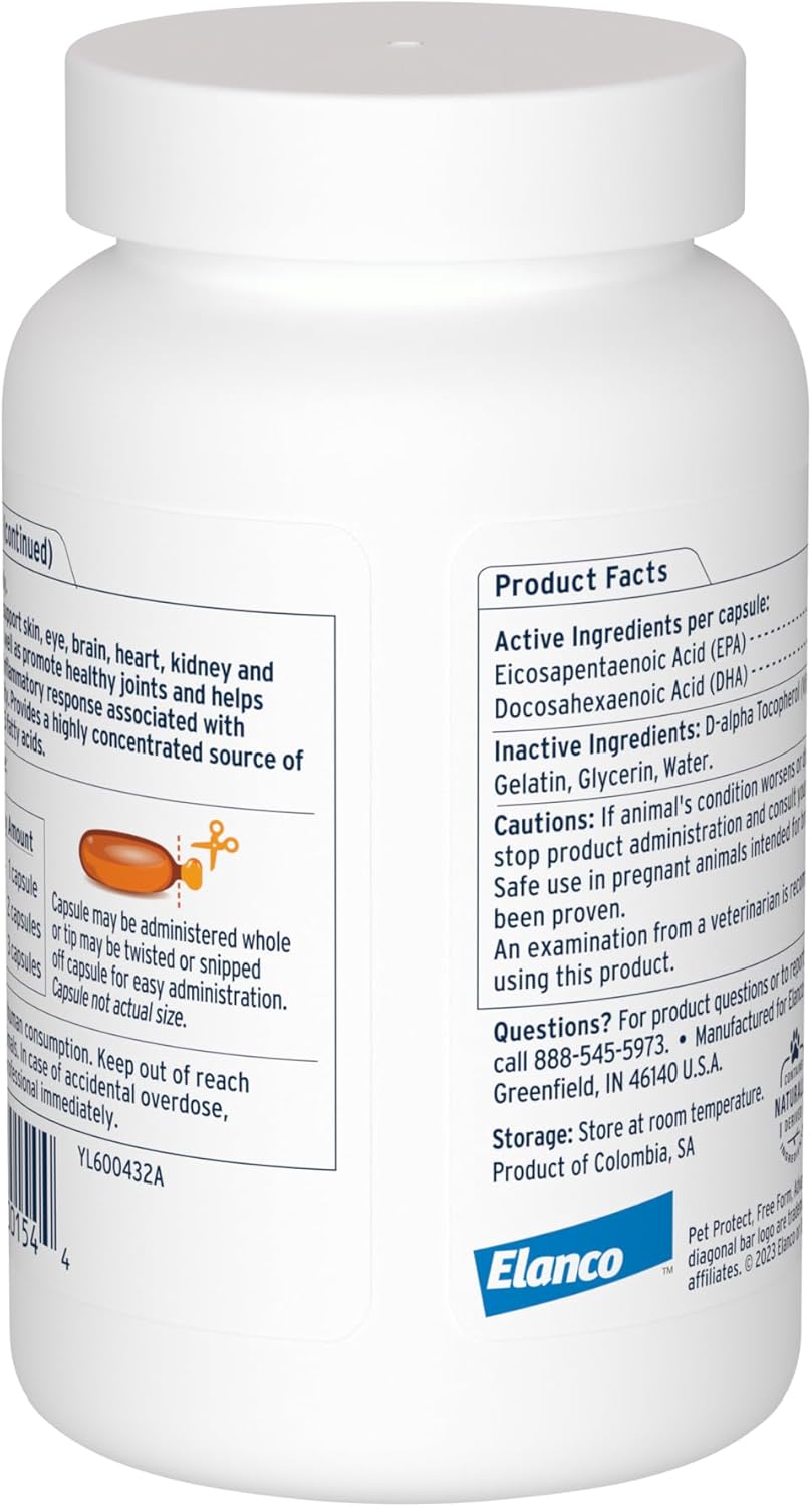 Advantage Omega 3 Pet Protect Capsules for Medium/Large Dogs - 250 Count