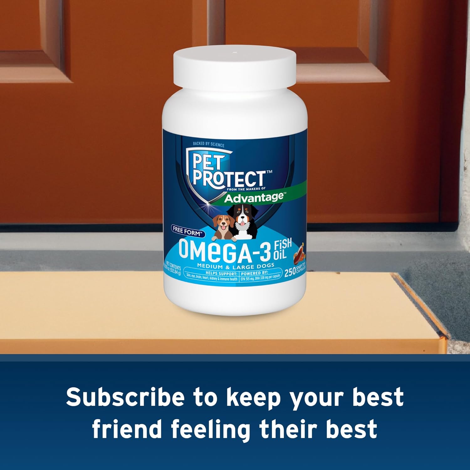 Advantage Omega 3 Pet Protect Capsules for Medium/Large Dogs - 250 Count