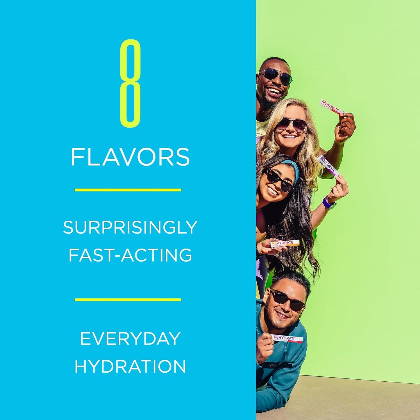 AdvoCare Rehydrate Red Raspberry Electrolyte Drink Mix - Hydration & Recovery Formula with Sodium and Potassium - 12.7 oz