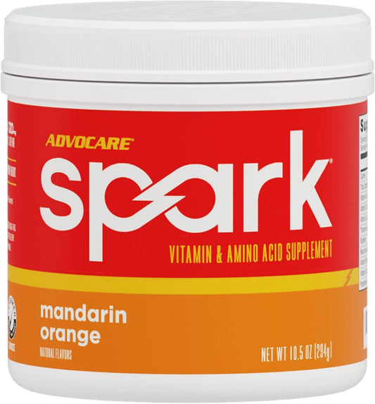 AdvoCare Spark Focus & Energy Drink Mix with Vitamins & Amino Acids - Mandarin Orange - 10.5 oz