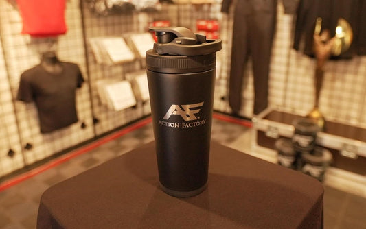 AF Logo Iceshaker Insulated Stainless Steel Water Bottle - Double Walled Shaker Bottle for Workouts