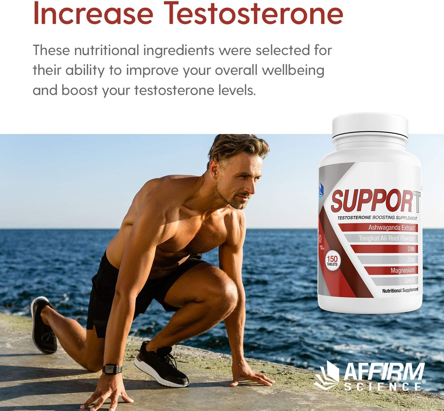 Affirm Science Men's Natural Testosterone Support Supplement