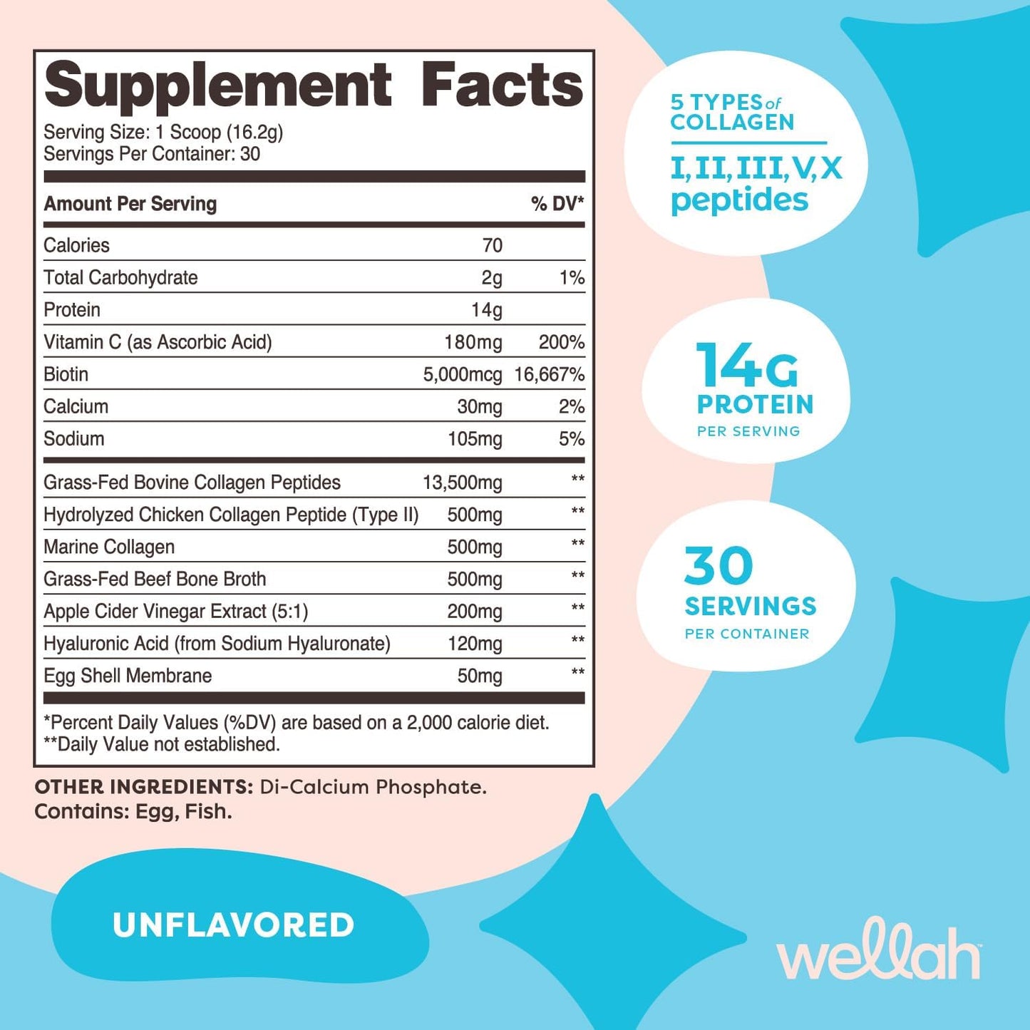 Afterglow Multi Collagen Protein + Beauty Supplement (30 Servings, Unflavored) - Hair, Skin, Nail & Joint Support - Non-GMO, Gluten Free