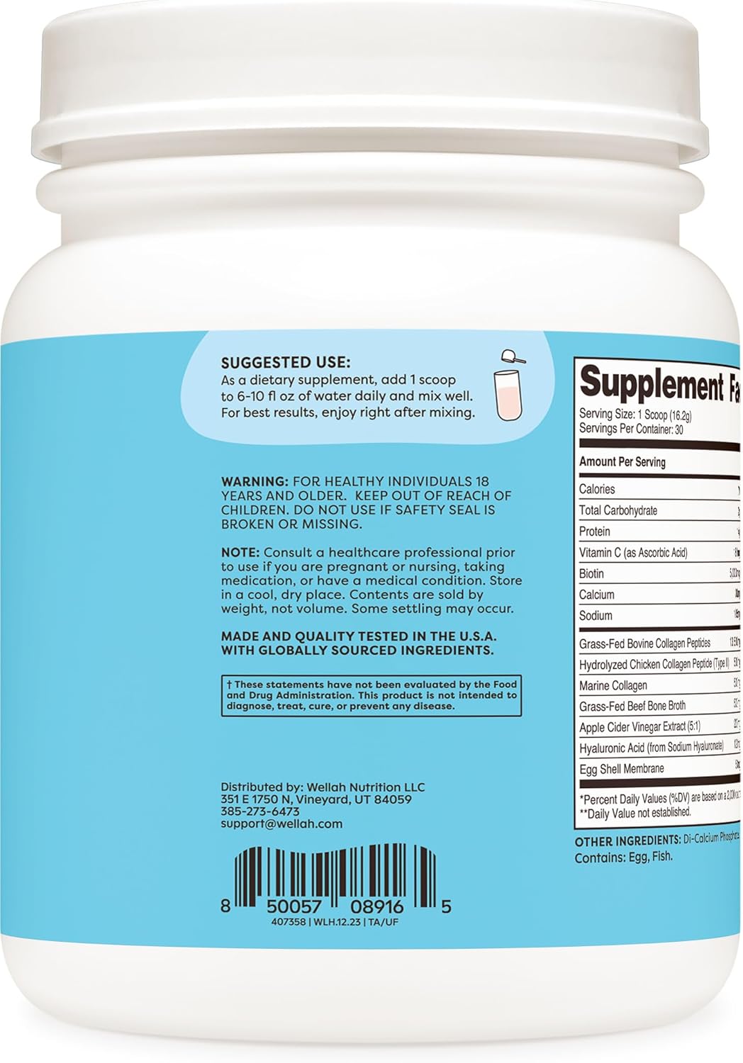 Afterglow Multi Collagen Protein + Beauty Supplement (30 Servings, Unflavored) - Hair, Skin, Nail & Joint Support - Non-GMO, Gluten Free
