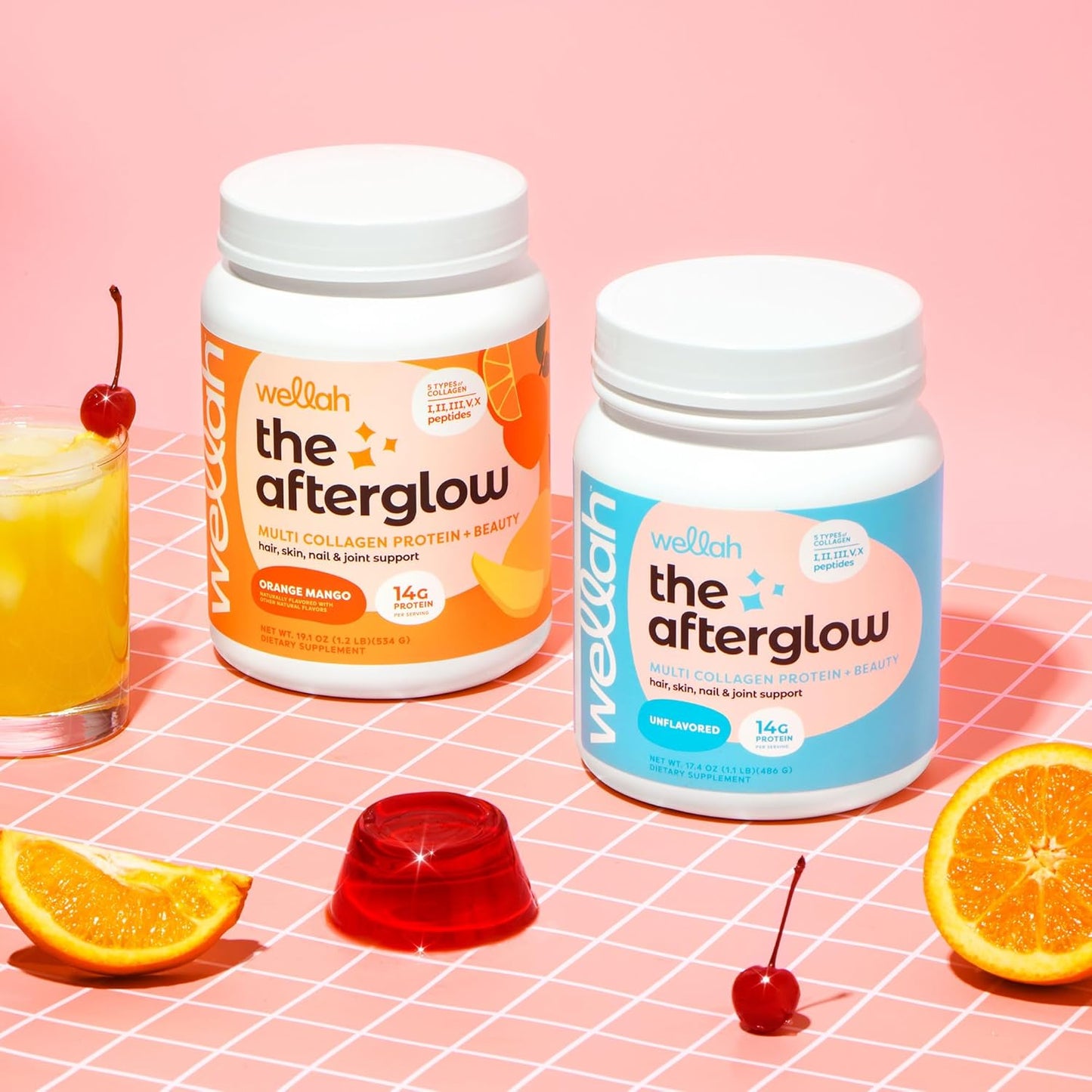 Afterglow Multi Collagen Protein + Beauty Supplement (30 Servings, Unflavored) - Hair, Skin, Nail & Joint Support - Non-GMO, Gluten Free