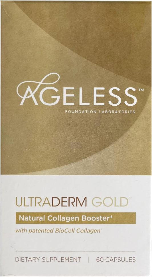 Ageless Foundation Laboratories UltraDERM Gold - Collagen Booster with BioCell Collagen - 60 Capsules