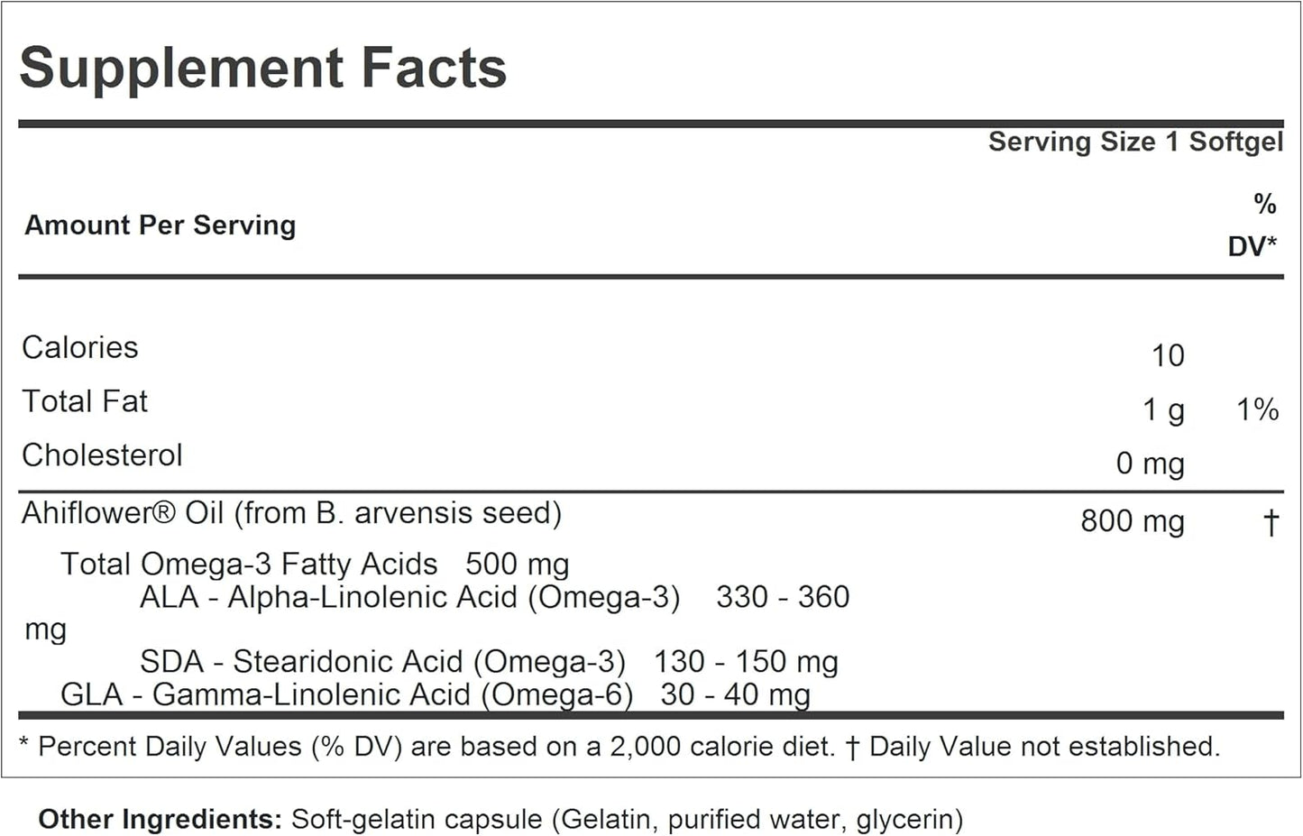 Ahiflower Omega-3-60 Softgels by Andrew Lessman - Plant-Based Source, No Contaminants or Mercury, Easy to Swallow