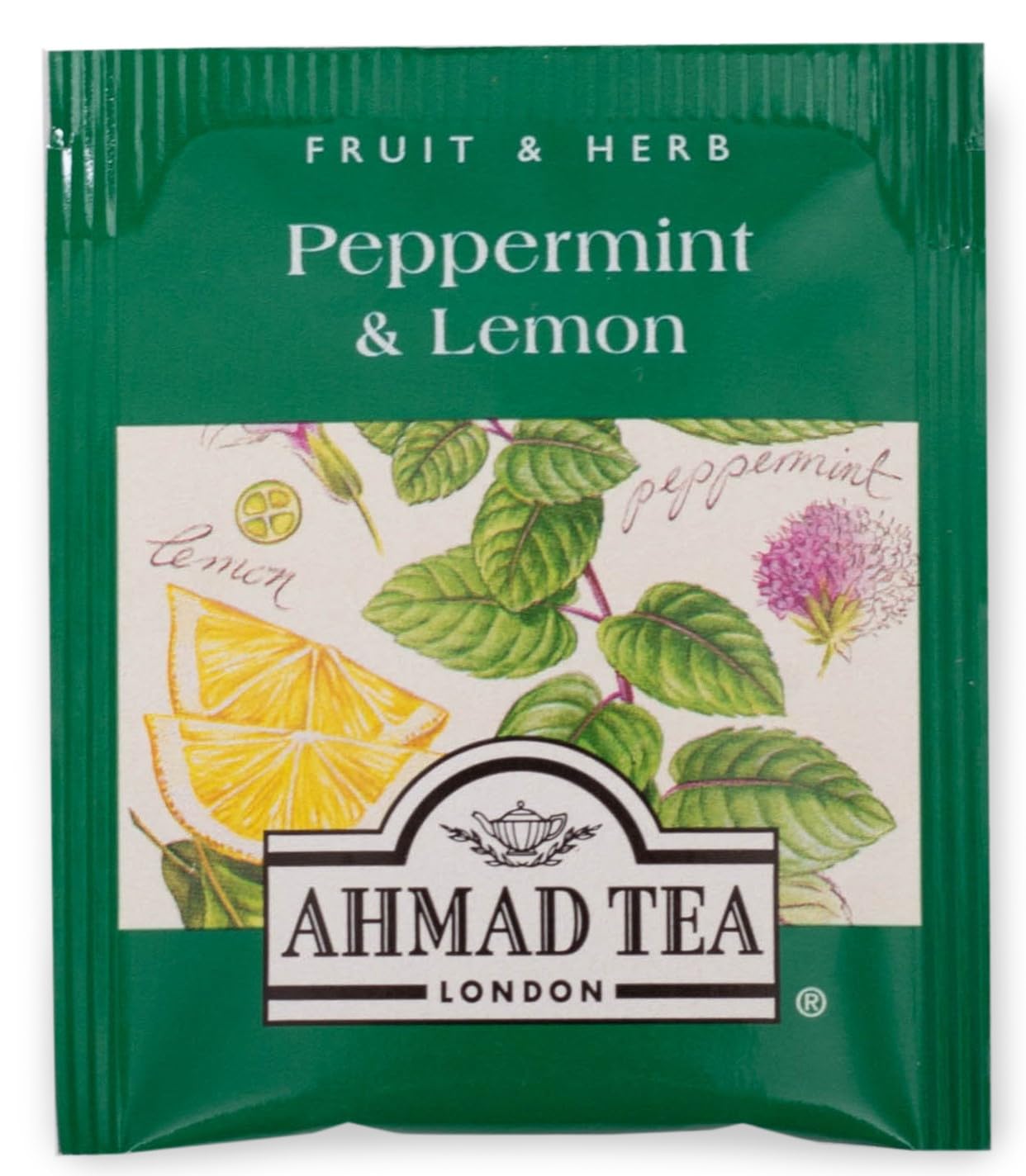 Ahmad Tea Peppermint Lemon Infusion - Refreshing Herbal Tea Blend