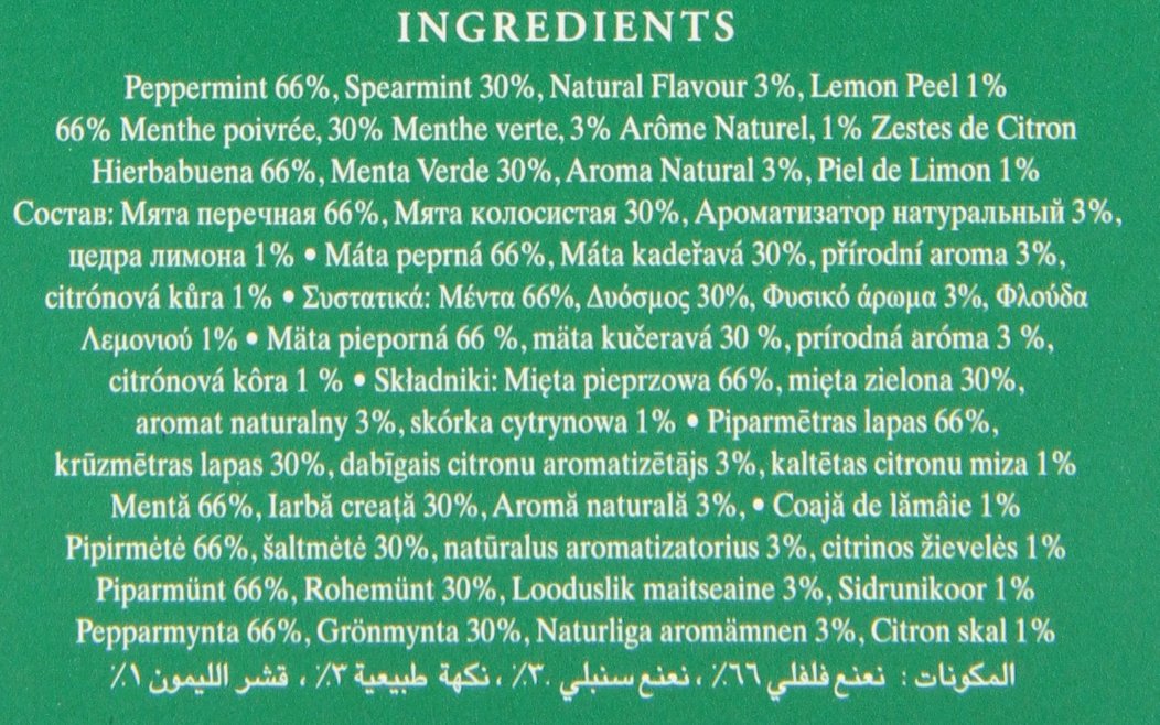 Ahmad Tea Peppermint Lemon Infusion - Refreshing Herbal Tea Blend