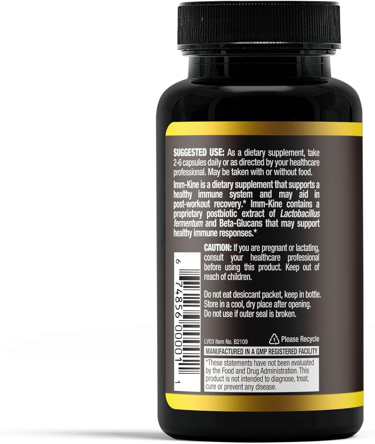 Aidan Products Imm-Kine Advanced Immune Support Supplement with Beta Glucans - 60 Capsules