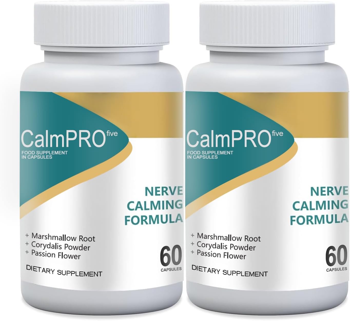 Aimery CalmPro5 Nerve Calming Formula Capsules - Sciatic Ease, Pack of 2