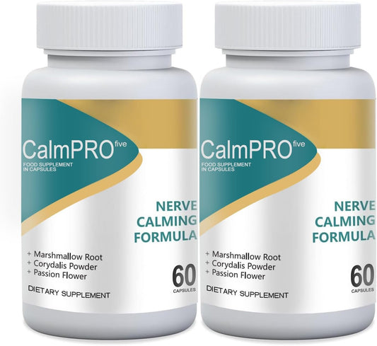 Aimery CalmPro5 Nerve Calming Formula Capsules - Sciatic Ease, Pack of 2