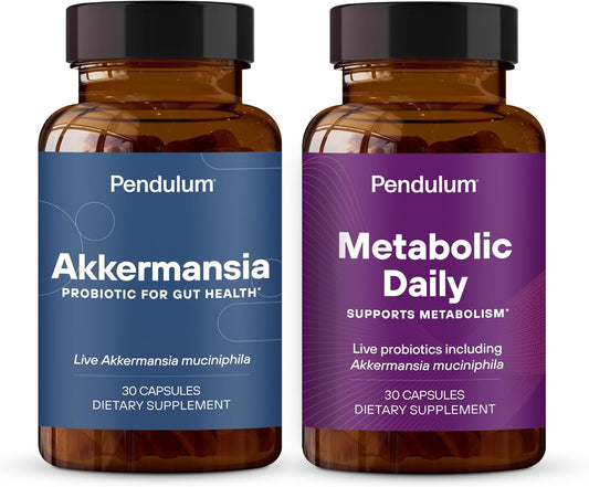 Akkermansia & Metabolic Daily Bundle - Live Probiotics to Strengthen Gut Lining and Support Metabolism