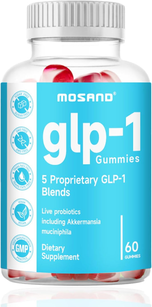Akkermansia Probiotic Gummies with Berberine for Gut Health - 60 Strawberry Flavored Gummies, No Added Sugar