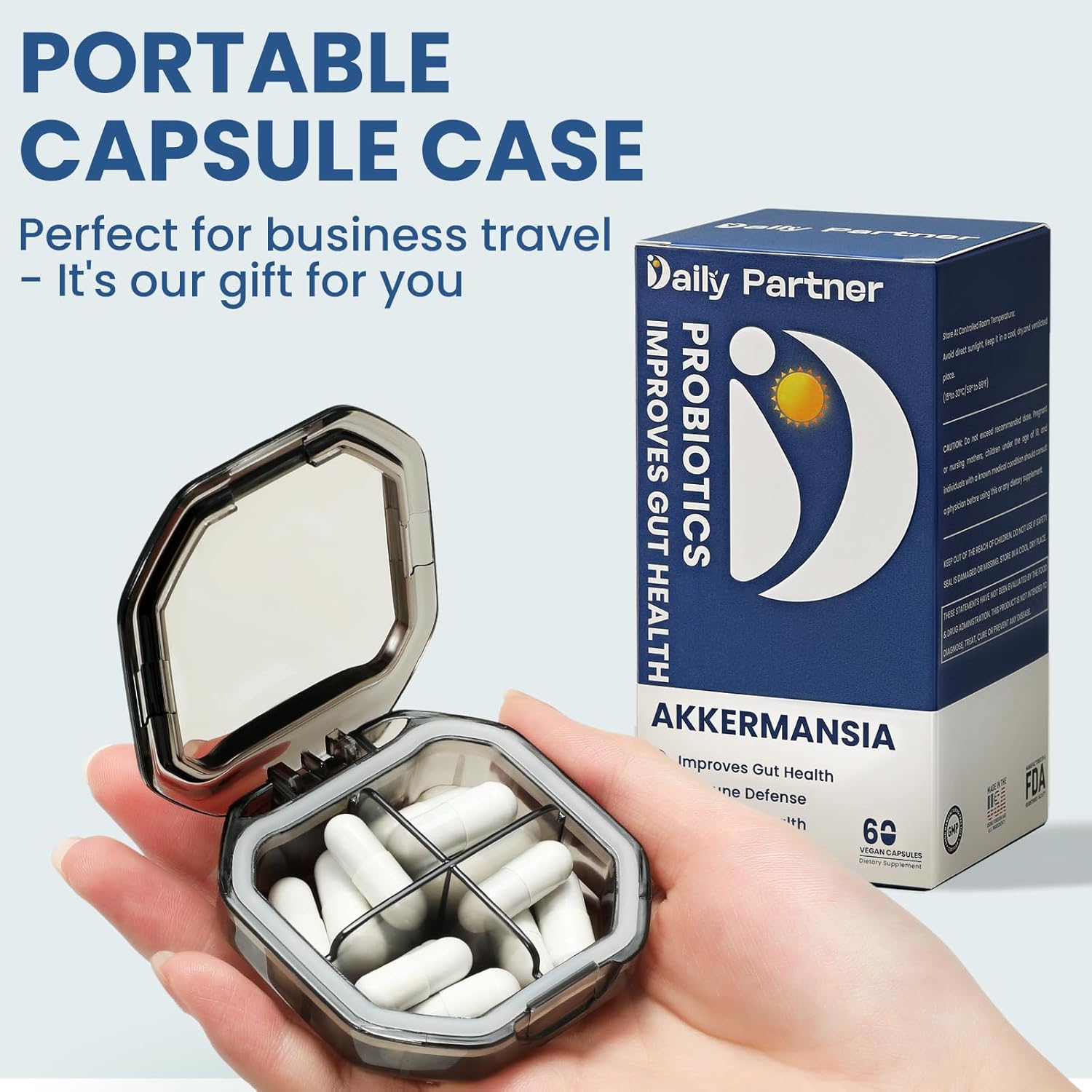 Akkermansia Probiotic with Butyrate for Digestive Health, 30 Billion CFU, 60 Count - Supports GLP-1 Production, Gut Health - Delayed Release Formula for Women & Men