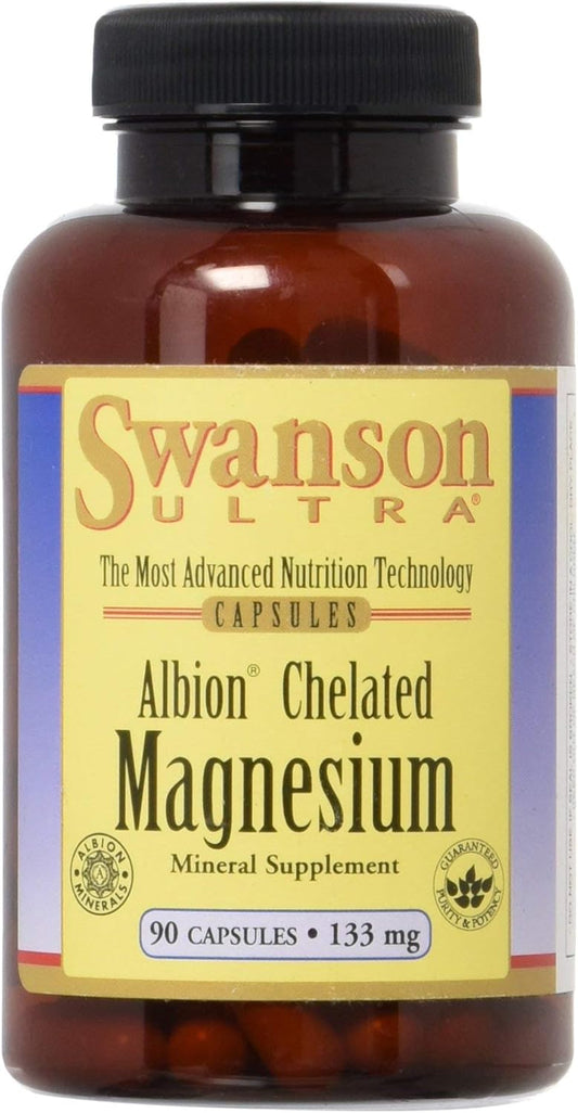 Albion Chelated Magnesium Capsules 133 mg - 90 Count by Swanson Ultra