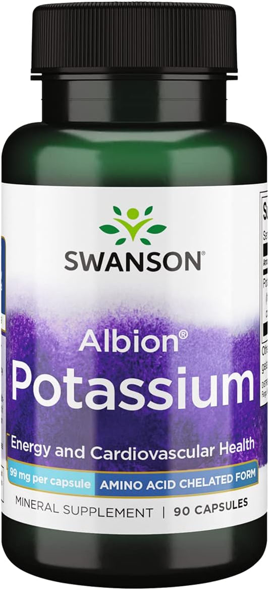 Albion Complexed Potassium Supplement 99mg - 90 Capsules by Swanson