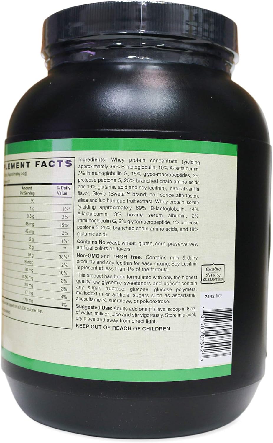 AlchePharma AP Vanilla Grass Fed Whey Protein: High Quality with PER 3.2, BV 100, PDCAAS 1.0 - 32 oz.