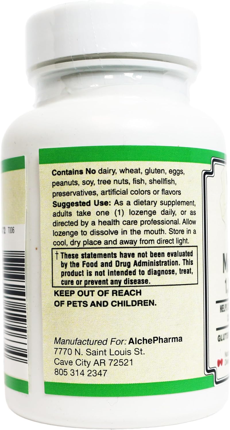 AlchePharma Magnafolate® Coenzymated Methylfolate Lozenges 1360 mcg DFE - Patented Formula