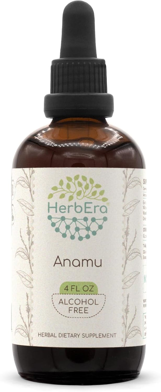Alcohol-Free Anamu B120 Herbal Extract Tincture - 4 fl oz, Wildcrafted Jamaican Guinea Hen Weed Dried Herb