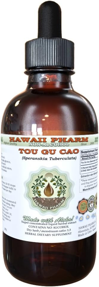 Alcohol-Free Speranskia Tuberculata Liquid Extract by Hawaii Pharm - 2 fl.oz USA-made Herbal Supplement