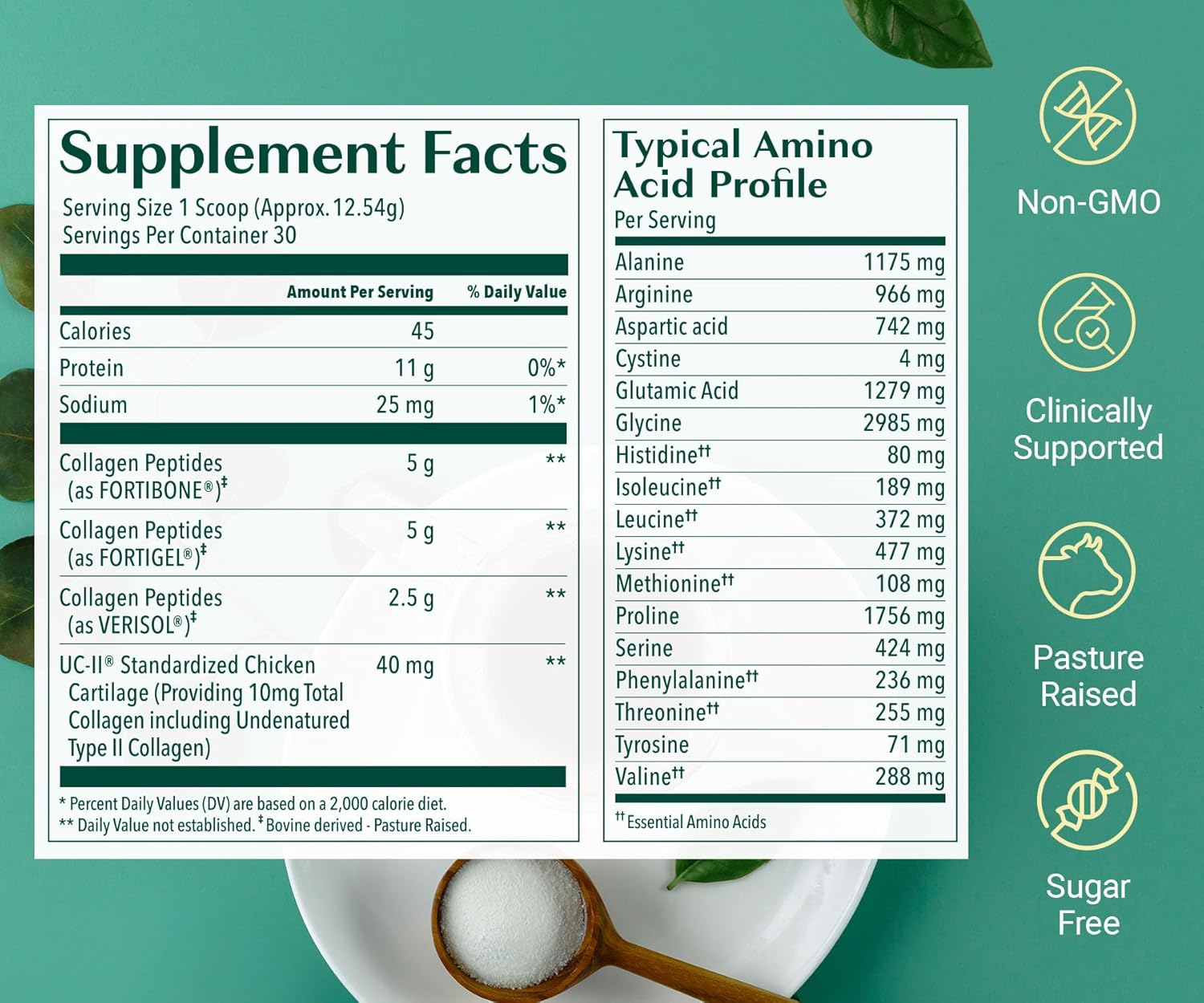 AlgaeCal Vitamin D3 & Collagen Bundle with Verisol, Fortibone, Fortigel - Vitamin D3 K2 for Immune Support