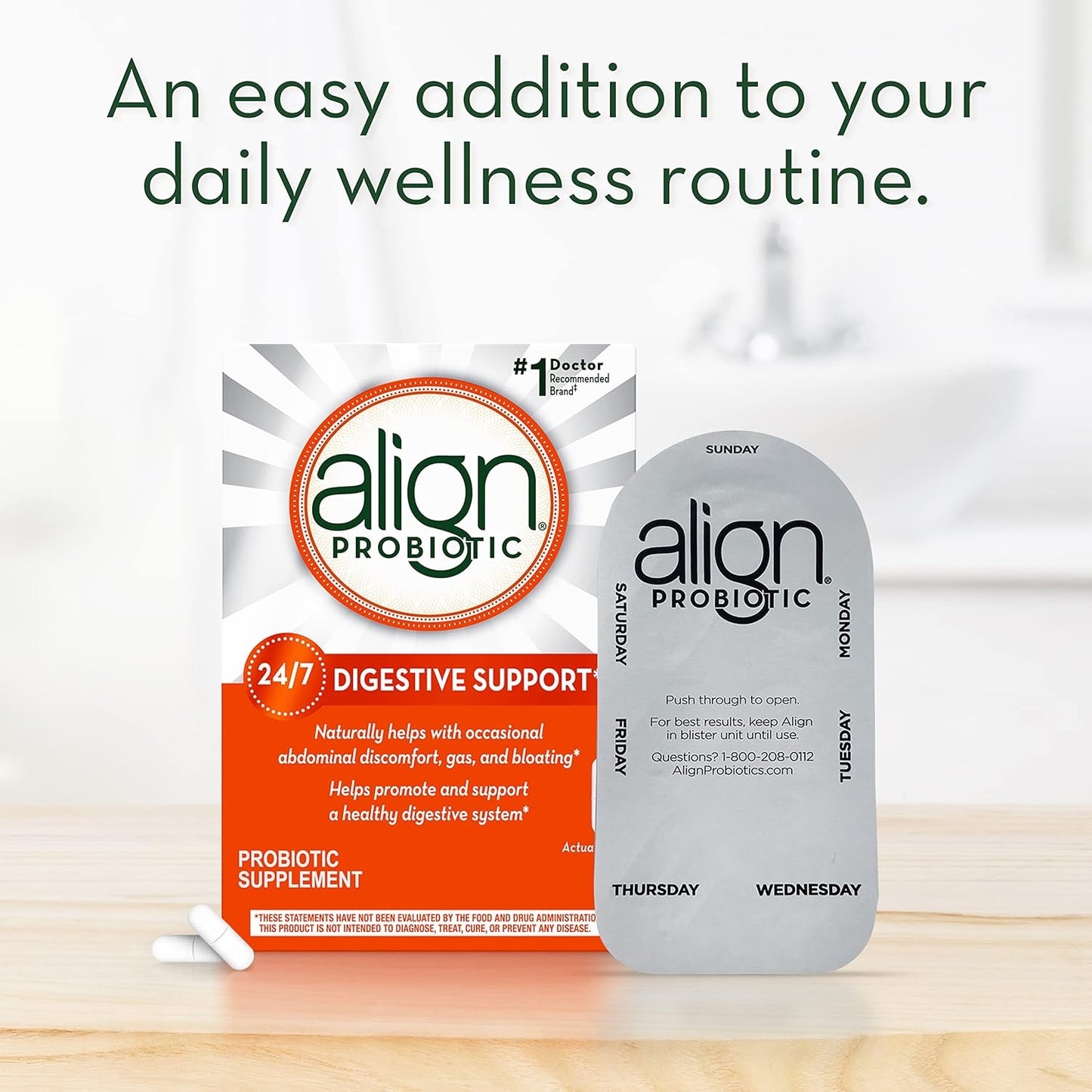 Align Probiotic Supplement Capsules - 49 Count, Various Packaging Options