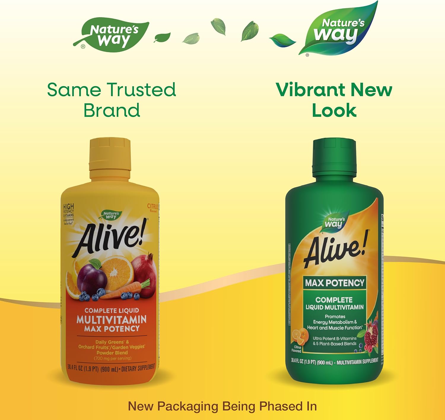Alive! Max Potency Liquid Multivitamin for Women and Men - Citrus Flavored - Antioxidants, Vitamins C & E - 30.4 Fl Oz