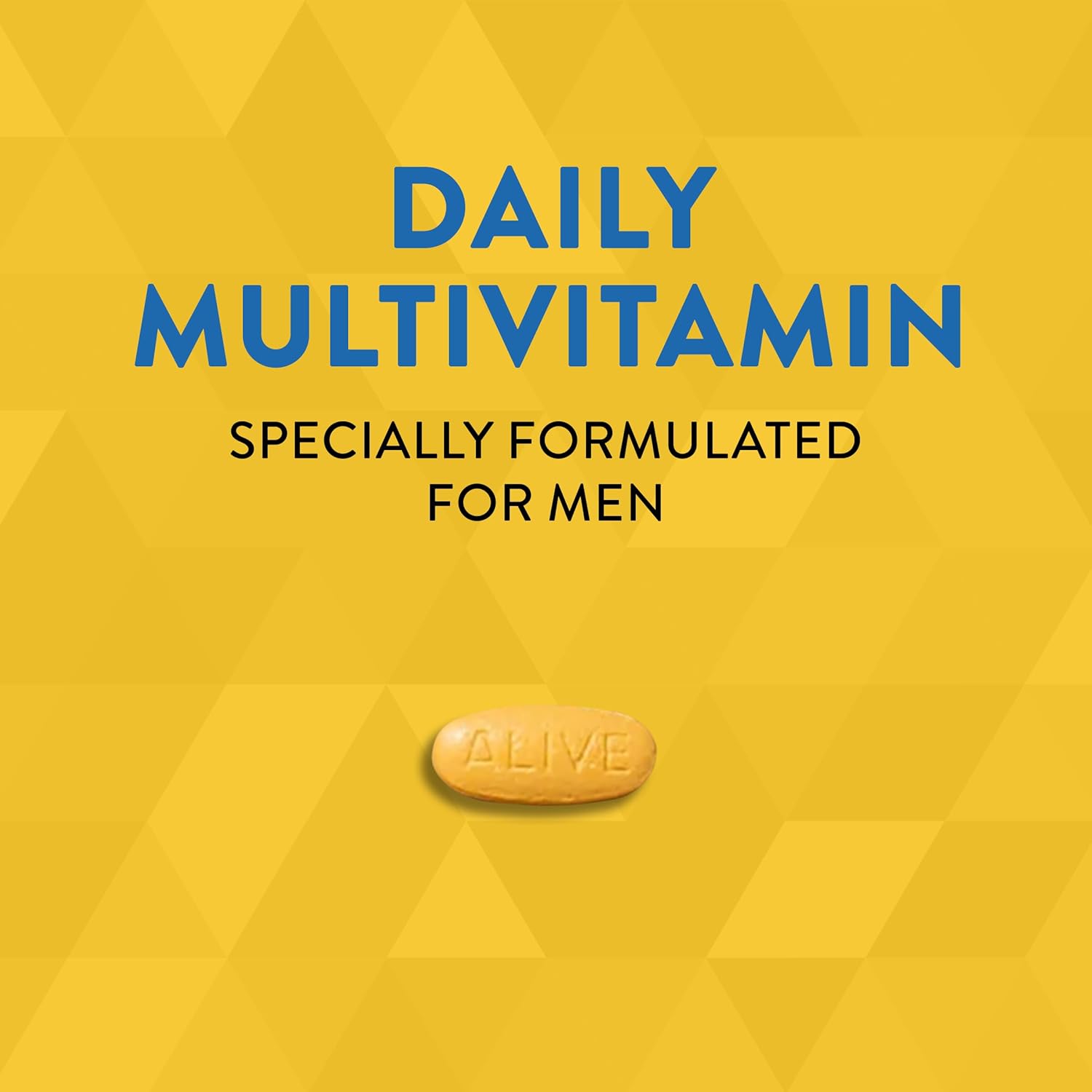 Alive! Men's Complete Daily Multivitamin for Energy & Muscle Function, 130 Tablets