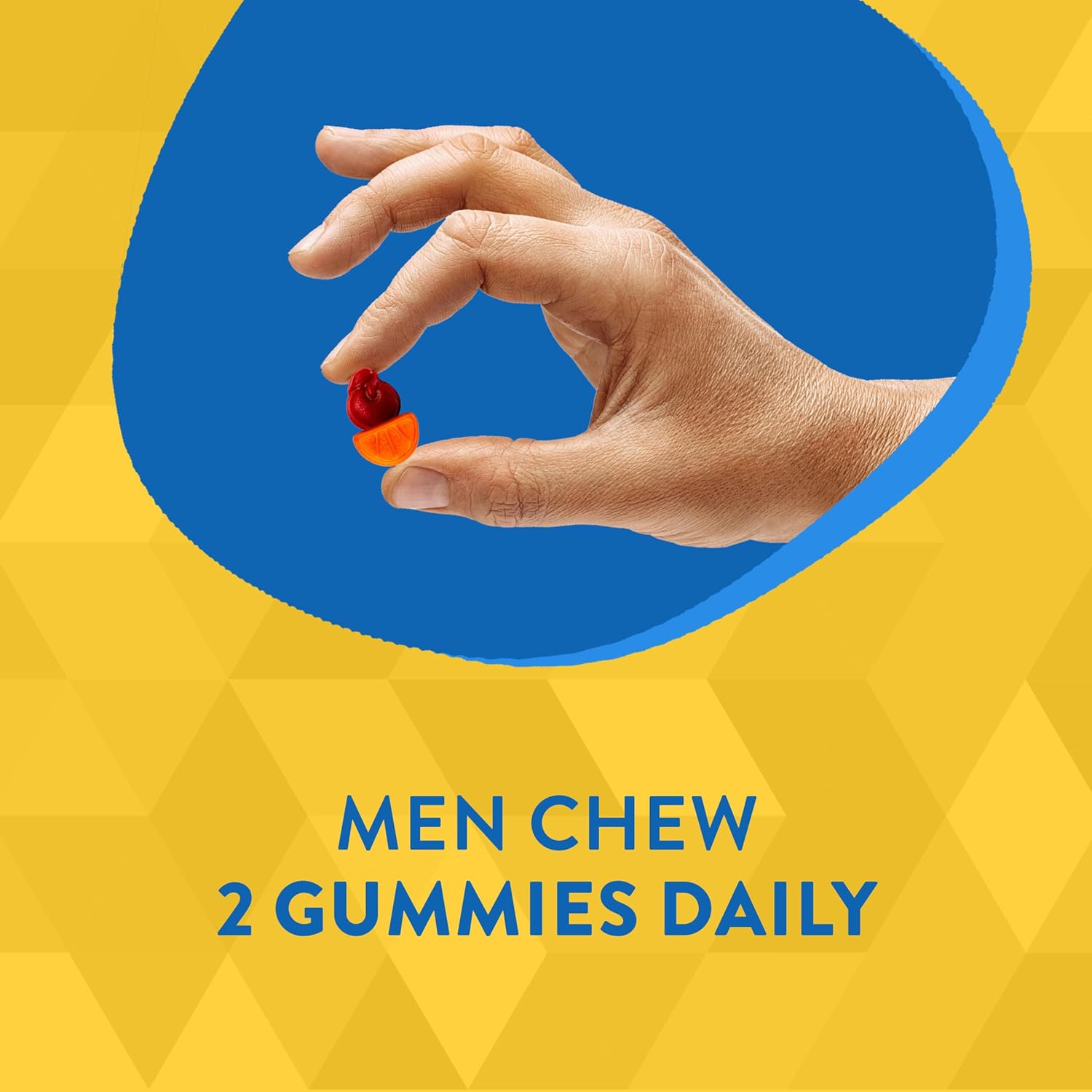 Alive! Men's Daily Gummy Multivitamin - Energy & Muscle Support - B-Vitamins, Superfood Antioxidants - 60 Gummies