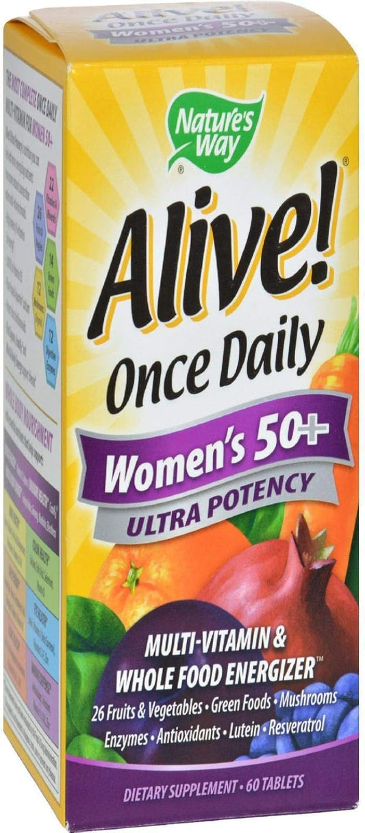 Alive! Once Daily Women's 50+ Ultra Potency - 60 Tablets by Nature's Way