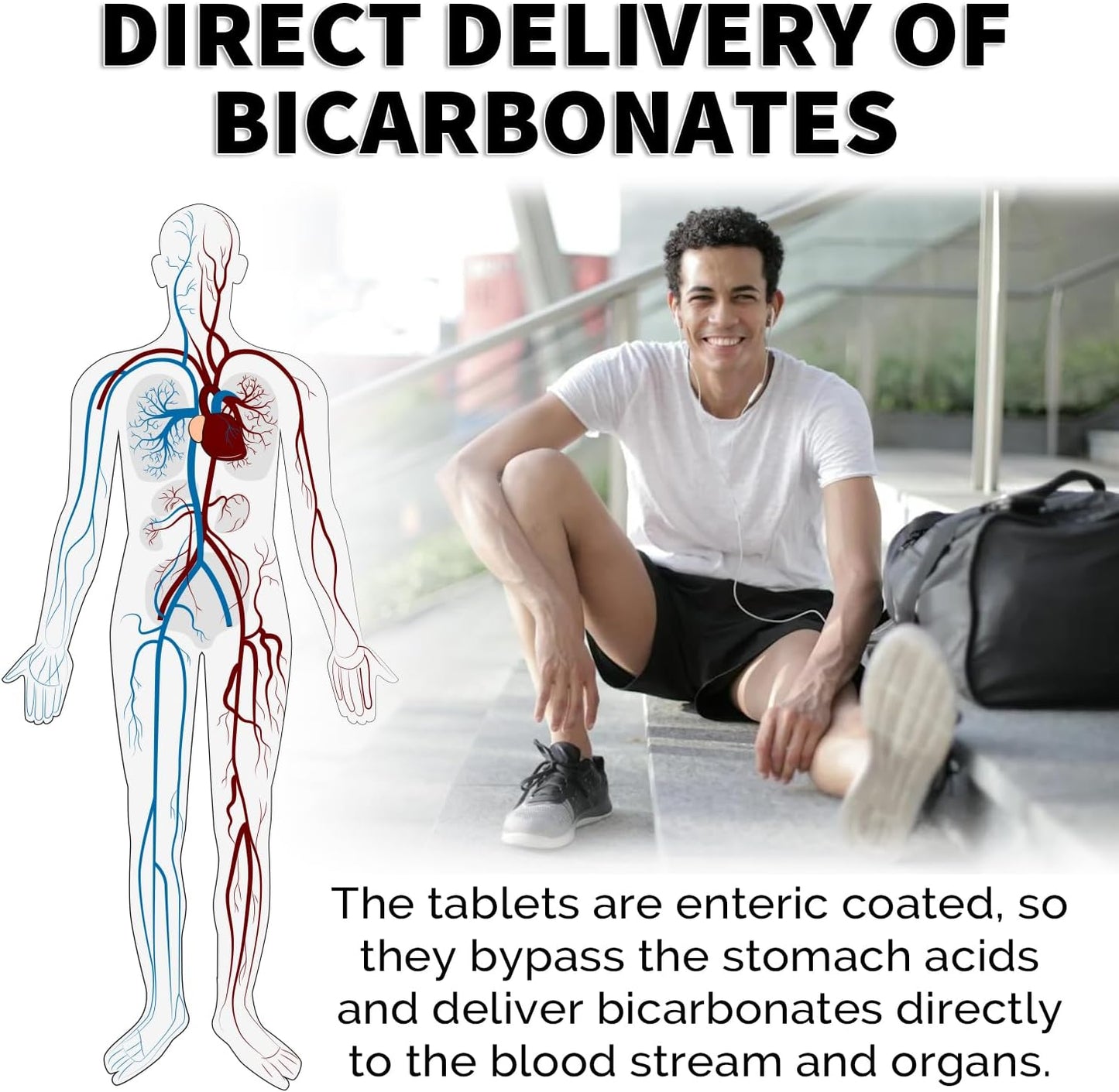 Alkalife pH Balance Pills - Patented Alkaline Sodium & Potassium Bicarbonate Supplement - Neutralize Acid, Balance pH, Immune Support - 90 Tablets