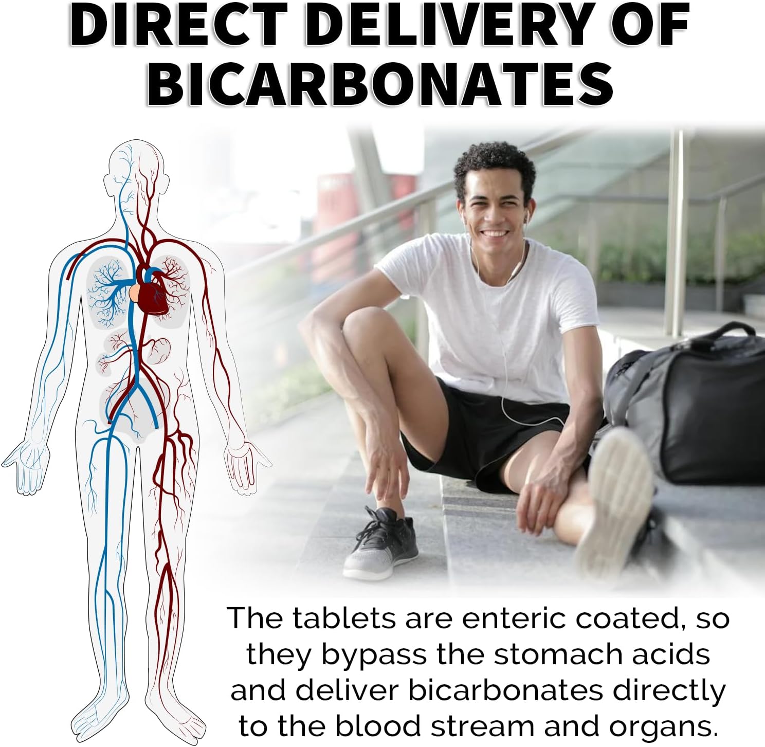 Alkalife pH Balance Pills - Patented Alkaline Sodium & Potassium Bicarbonate Supplement - Neutralize Acid, Balance pH, Immune Support - 90 Tablets