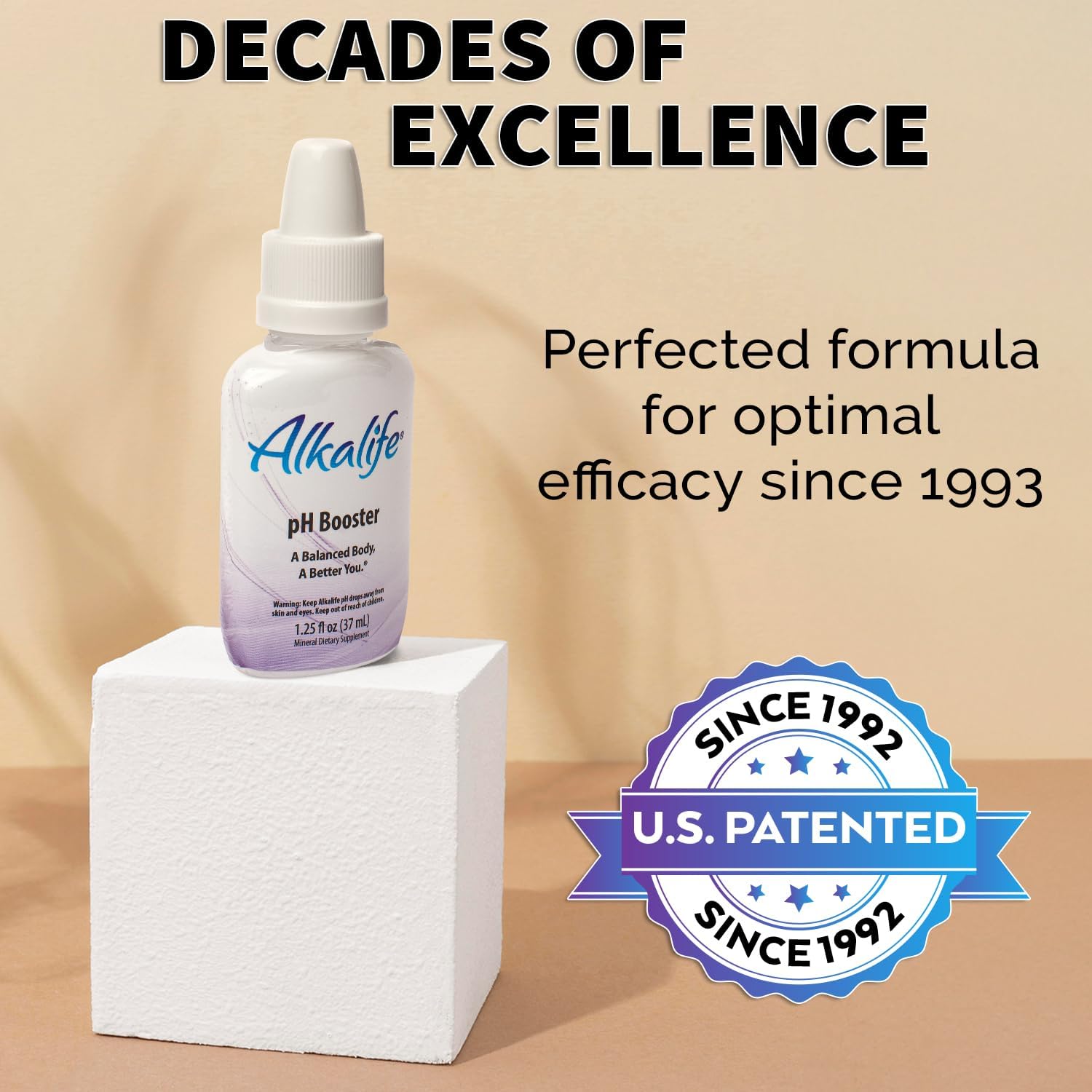 Alkalife pH Booster Drops | Patented Alkaline Water Booster for Immune Support & Overall Wellness - 1.25oz